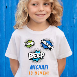 Honkbeep-vroom-monstervrachtwagen - jarig t-shirt