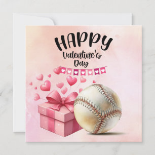Honkenbal voor Valentijnsdag met harten Feestdagenkaart