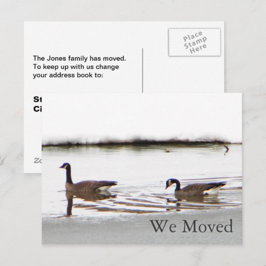 Honkers - Canada Gese Aankondigingskaart (Voorkant / Achterkant)