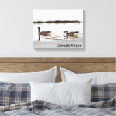 Honkers - Canada Gese Canvas Afdruk (Insitu (Slaapkamer))