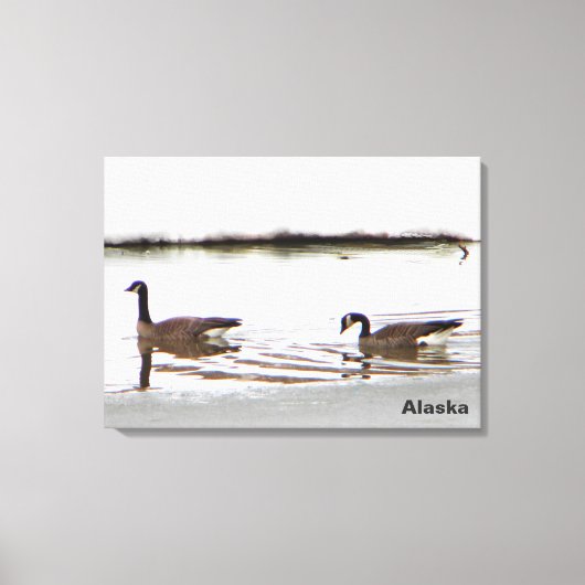 Honkers - Canada Gese Canvas Afdruk (Voorkant)