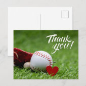 Honkey op groen gras als dank briefkaart (Voorkant / Achterkant)