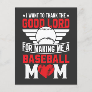 Honkey Tonk Baseball Moeder Sport Ouder Spel Dag M Flyer