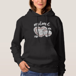 Honkey Tonk Mimi Hart Bal Cool Honkbal Trots Groot Hoodie