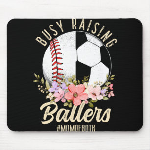 Honkey Tonk Moeder van Baseball en Voetbal, druk b Muismat