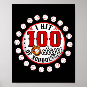 Honkeybal ik vier 100 dagen school Honkeybalspeler Poster