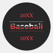 Honkeybal - Minimalistische Kunst Geometrische Boo Ronde Sticker (Voorkant)