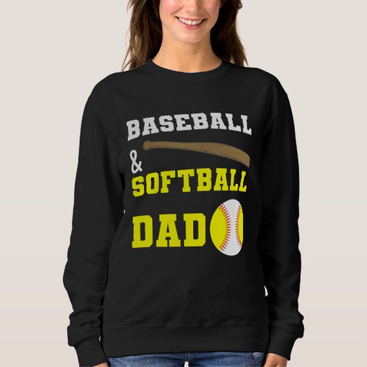 Honkeybal & Softbal Papa Vaderdag voor vaders Trui (Voorkant)