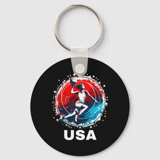 Honkeybal Usa Ga Usa Team Sleutelhanger (Voorkant)