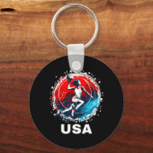 Honkeybal Usa Ga Usa Team Sleutelhanger (Voorkant)