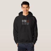 Honkeybal Vader Honkbalvader Net als een Gewone Va Hoodie (Voorkant volledig)