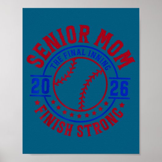 Honkeybaseball moeder 2026 de laatste inning blij poster (Voorkant)