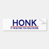 Honkgezondheidszorg (Obamacare) Bumpersticker (Voorkant)