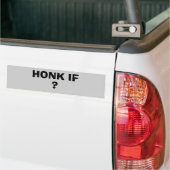 Honking Indien (jouw tekst) Bumpersticker (Op Truck)
