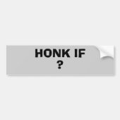 Honking Indien (jouw tekst) Bumpersticker (Voorkant)