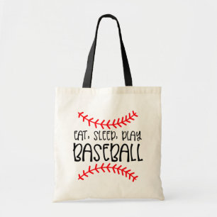 Honkliefhebber Eet Slaap Speel Mama Papa Softbal Tote Bag