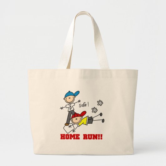Honklopen Honkbal Grote Tote Bag (Voorkant)
