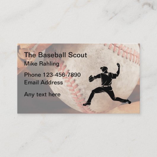 Honkscout voor Baseball Visitekaartje (Voorkant)