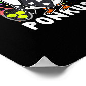 Honkus Ponkus Funny Goose Halloween Costume Tennis Poster (Hoek)