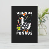 Honkus Ponkus Funny Goose Halloween Costume Tennis Save The Date (Staand voorkant)