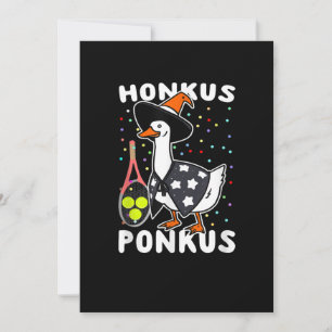 Honkus Ponkus Funny Goose Halloween Costume Tennis Save The Date