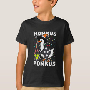 Honkus Ponkus Funny Goose Halloween Costume Tennis T-shirt