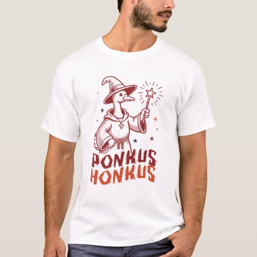 Honkus Ponkus - Gans Halloween Magie T-shirt (Voorkant)