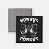Honkus Ponkus Grappige Gans Halloween Magneet (Voorkant / Achterkant)