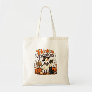 Honkus Ponkus Grappige Halloween Heks Gans Vintage Tote Bag