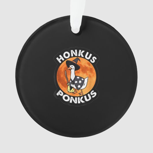 Honkus Ponkus Halloween Cute Witches Duck Ornament (voorkant)