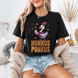 Honkus Ponkus Spooky Domme Gans Grappige Halloween T-shirt
