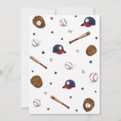 Honky Tonk Eerste Verjaardag Honkbal Kaart (Achterkant)