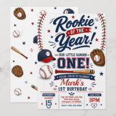 Honky Tonk Eerste Verjaardag Honkbal Kaart (Voorkant / Achterkant)
