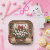 Honky Tonk Kerstmis Papieren Bordje (Feest)