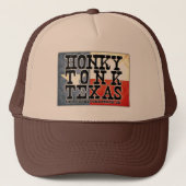 Honky Tonk Texas Flag Trucker Pet (Voorkant)