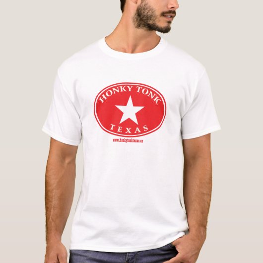 Honky Tonk Texas Oval Logo T-shirt (Voorkant)