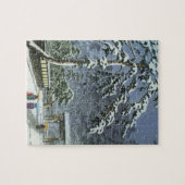 Honmonji Temple in Snow - Kawase Hasui 川 巴 水 Legpuzzel (Horizontaal)