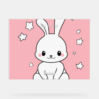 Honney Bunny Acryl Bord