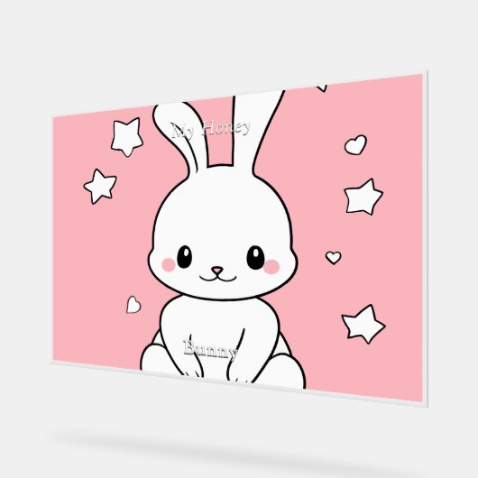 Honney Bunny Acryl Bord (Hoek)