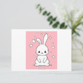 Honney Bunny Bedankkaart (Staand voorkant)