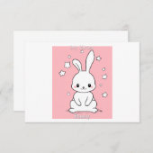 Honney Bunny Bedankkaart (Voorkant / Achterkant)