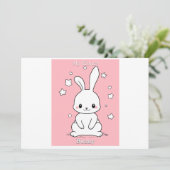 Honney Bunny Bedankkaart (Staand voorkant)