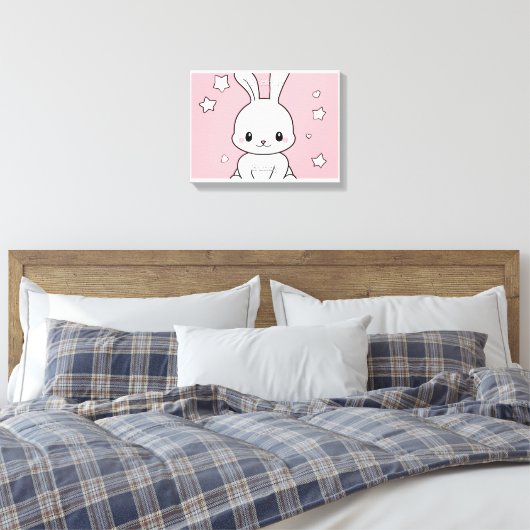 Honney Bunny Canvas Afdruk (Insitu (Slaapkamer))