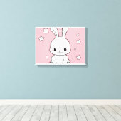 Honney Bunny Canvas Afdruk (Insitu (Houten vloer))