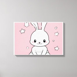Honney Bunny Canvas Afdruk