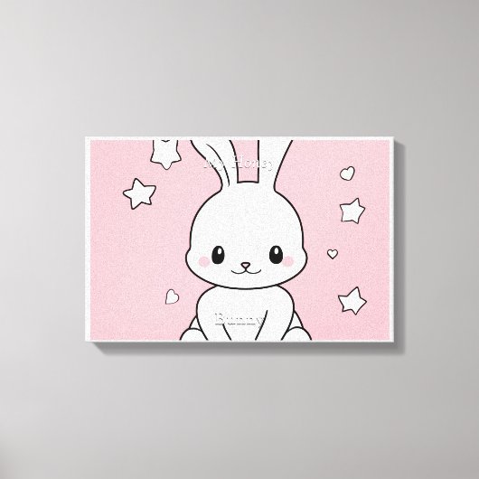 Honney Bunny Canvas Afdruk (Voorkant)