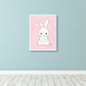 Honney Bunny Canvas Afdruk (Insitu (Houten vloer))