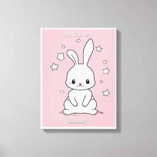 Honney Bunny Canvas Afdruk (Voorkant)