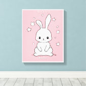 Honney Bunny Canvas Afdruk (Insitu (Houten vloer))