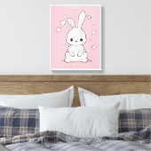 Honney Bunny Canvas Afdruk (Insitu (Slaapkamer))